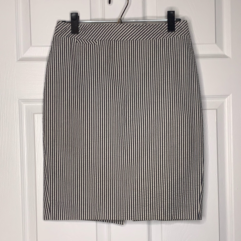 J.Crew seersucker pencil skirt